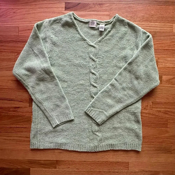 VINTAGE x GAP Womens Mint Green Soft Cozy Sweater, 90s, Y2K l SIZE LARGE - Picture 1 of 6